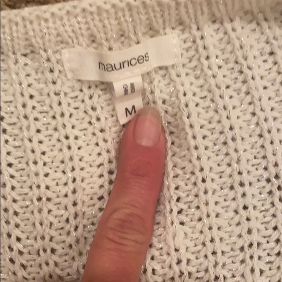 Maurices silver cream long sweater  NWOT - Picture 2 of 2